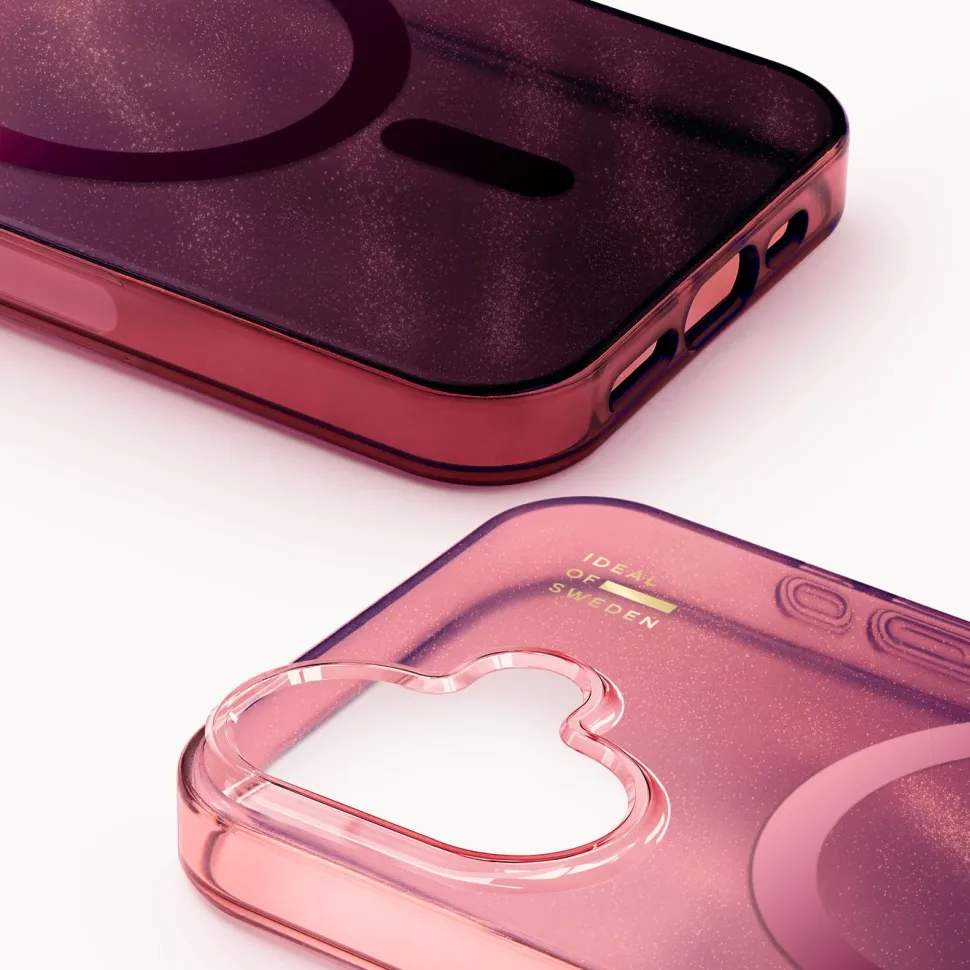 IDEAL OF SWEDEN Clear MagSafe Case – mobilskal till iPhone 17 Cherry Lacquer