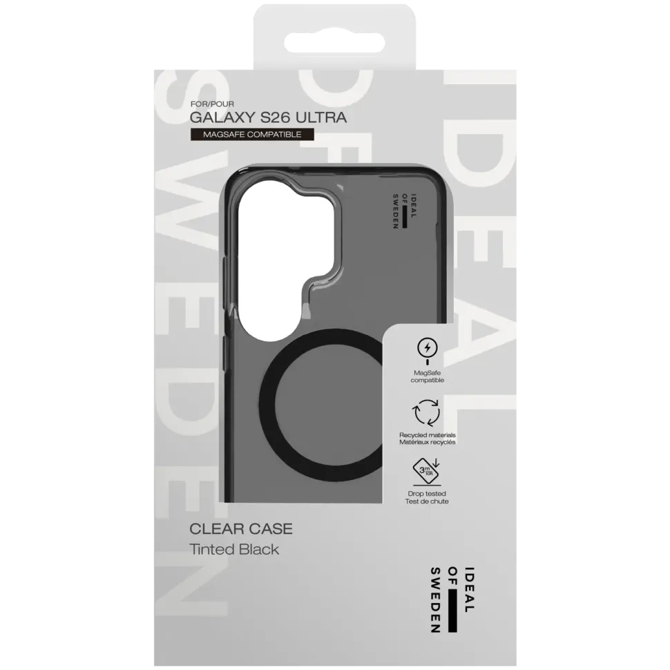 IDEAL OF SWEDEN Clear MagSafe Case – mobilskal till Galaxy S26 Ultra Tinted Black