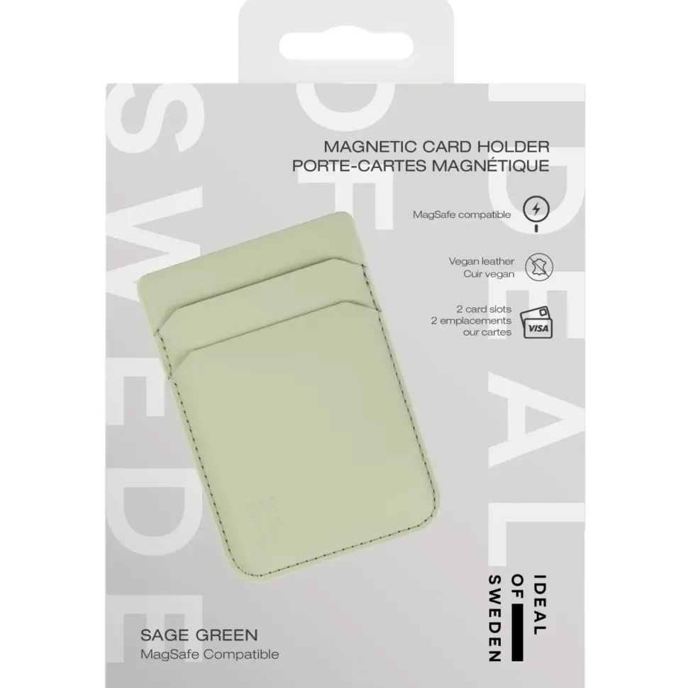 IDEAL OF SWEDEN Magnetic Card Holder – korthållare med MagSafe Sage Green