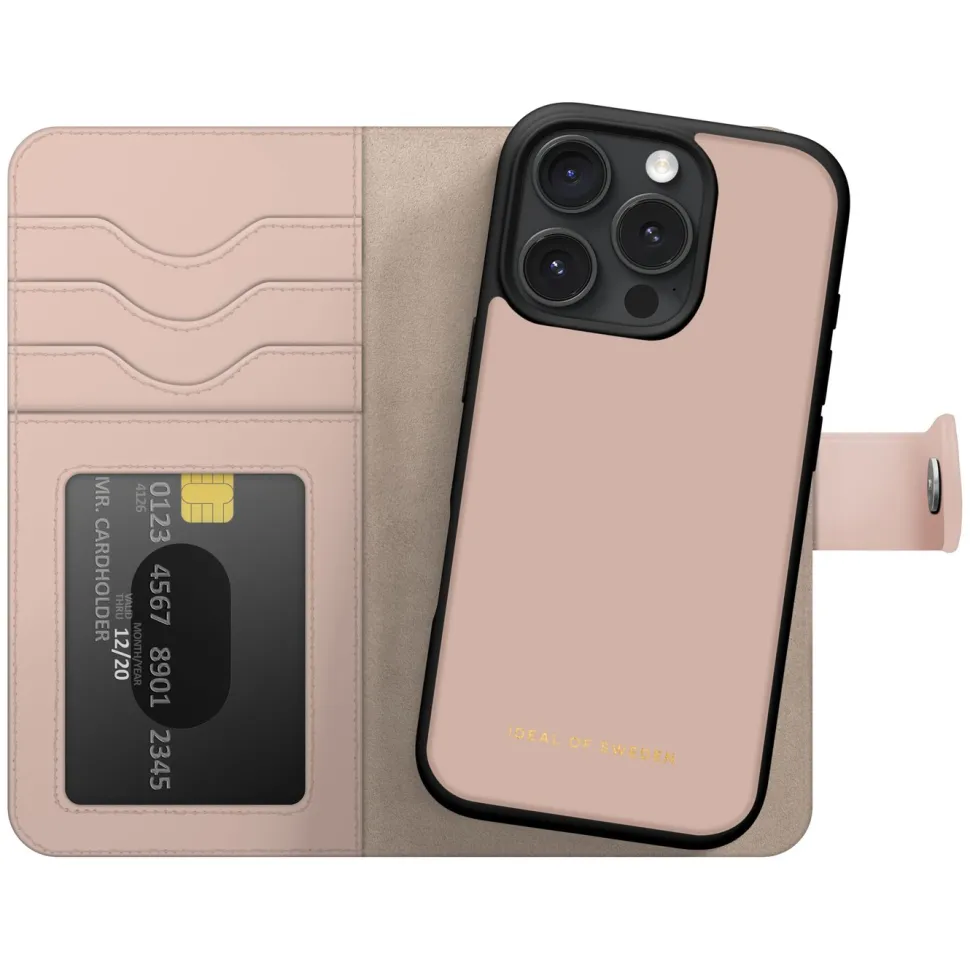 IDEAL OF SWEDEN Magnet Wallet+ - plånboksfodral till iPhone 16 Pro Pink