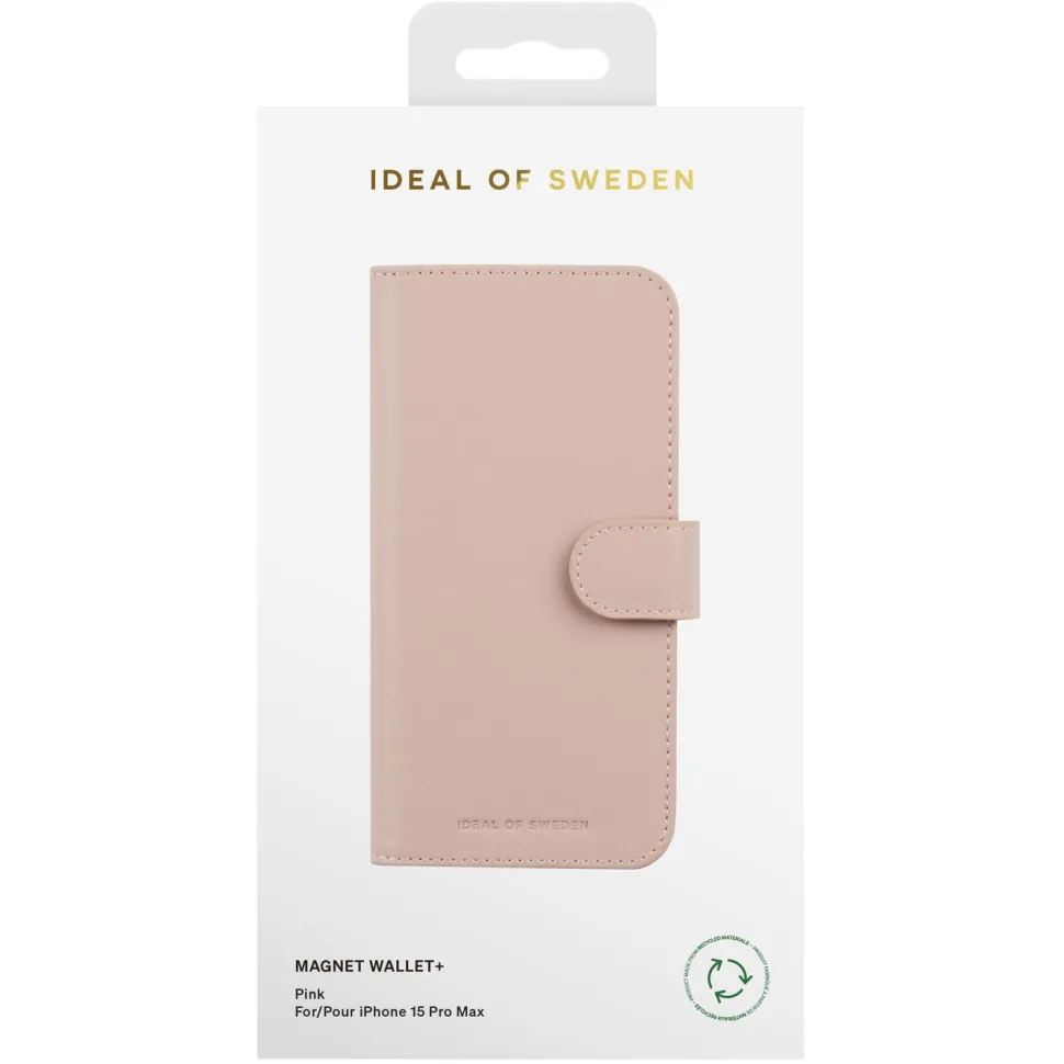 IDEAL OF SWEDEN Magnet Wallet+ för iPhone 15 Pro Max Rosa