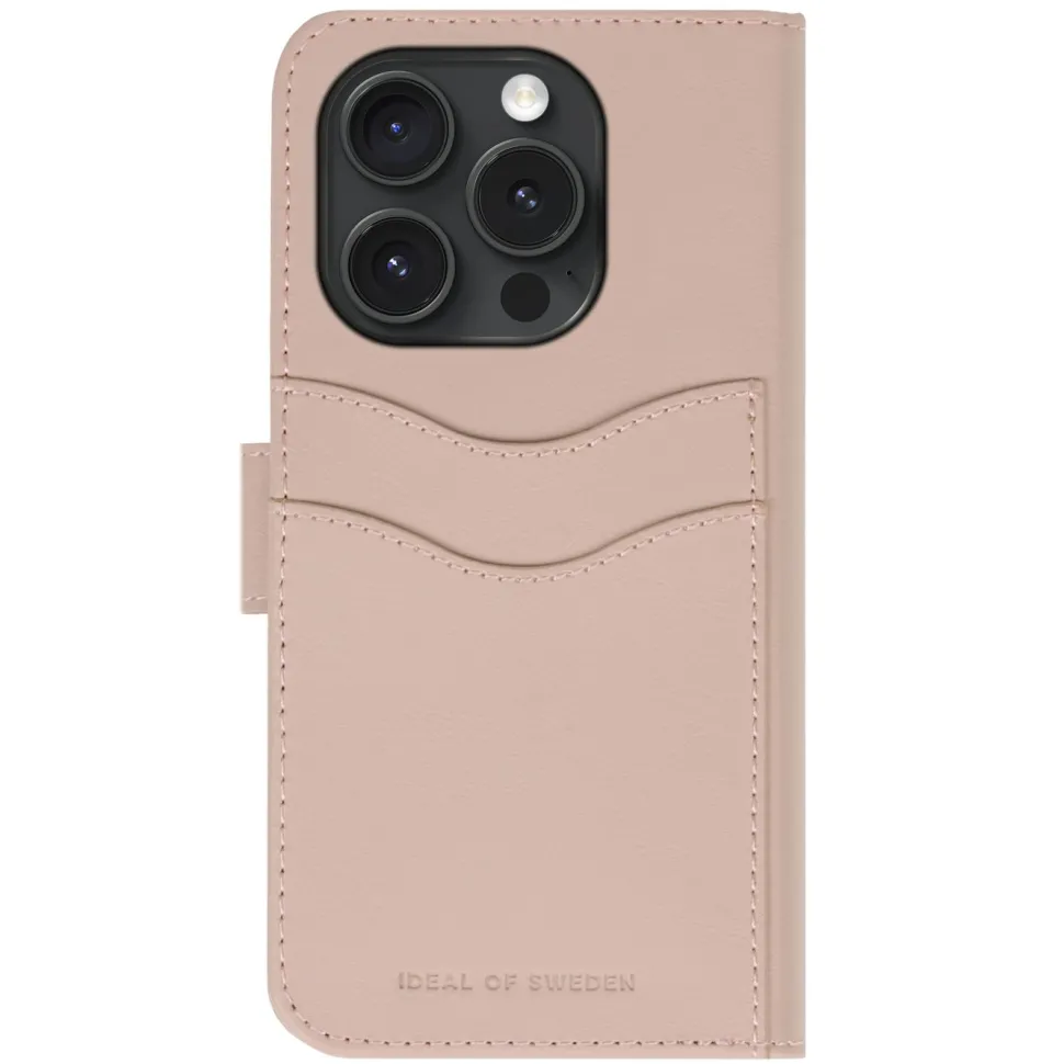 IDEAL OF SWEDEN Magnet Wallet+ för iPhone 15 Pro Rosa