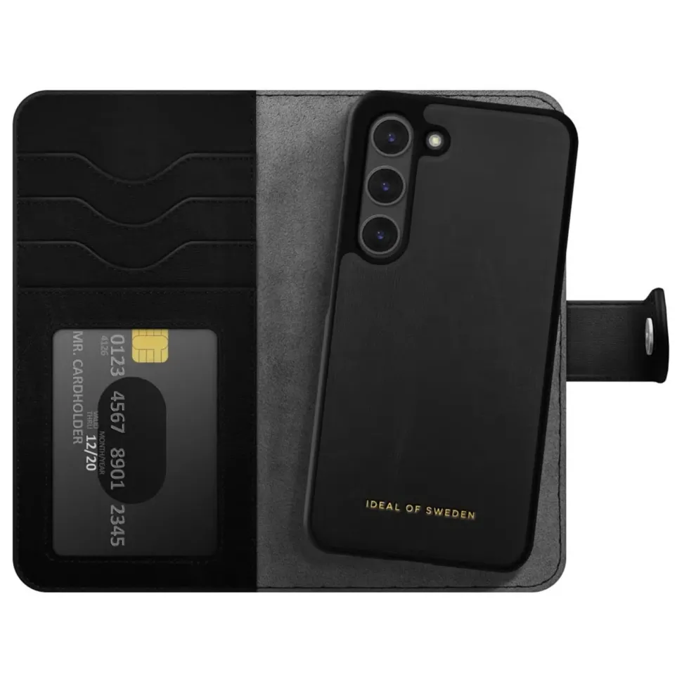 IDEAL OF SWEDEN Magnet Wallet+ - plånboksfodral till Galaxy S25 Black