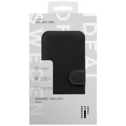 IDEAL OF SWEDEN Magnet Wallet+ - plånboksfodral till Galaxy S25 Black