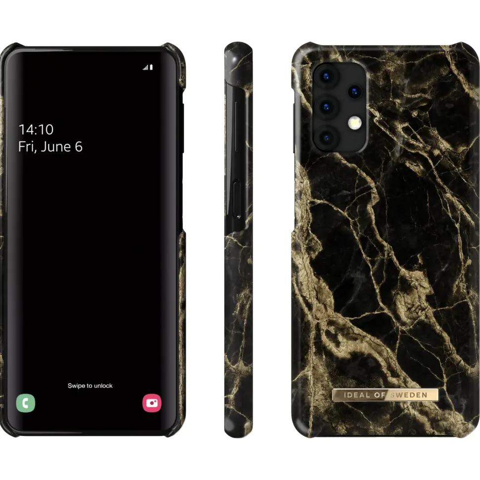 IDEAL OF SWEDEN Mobilskal för Galaxy A32 5G Golden Smoke Marble