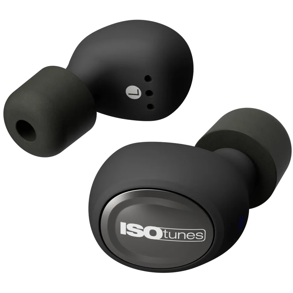 Isotunes Free Hörselskydd med Bluetooth Svart