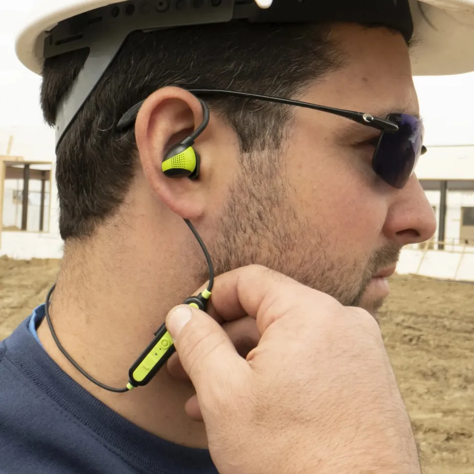 Isotunes Pro Aware EN352 Hörselskydd med Bluetooth Grön