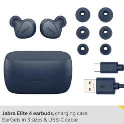 Jabra Elite 4 Trådlösa hörlurar Navy