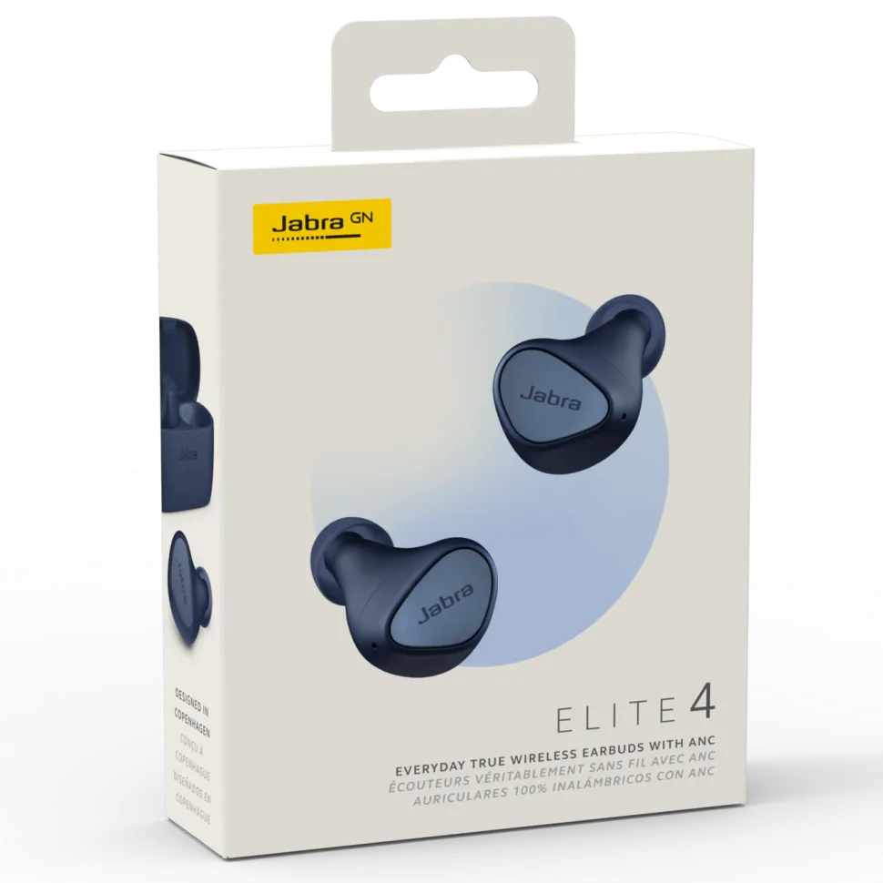 Jabra Elite 4 Trådlösa hörlurar Navy
