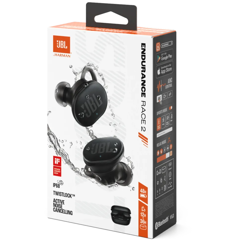 JBL Endurance Race 2 Svart