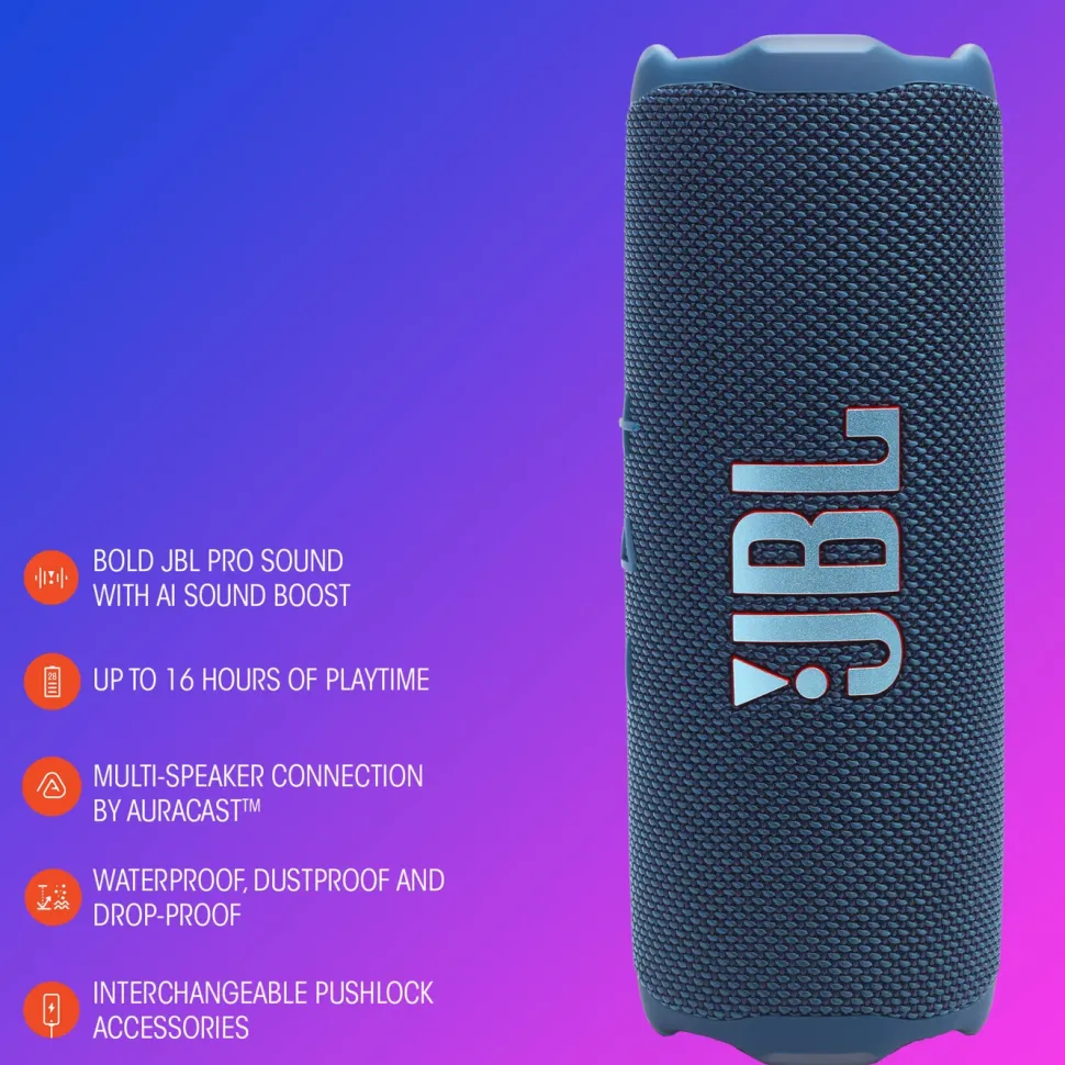 JBL Flip 7 Portabel trådlös högtalare Blå