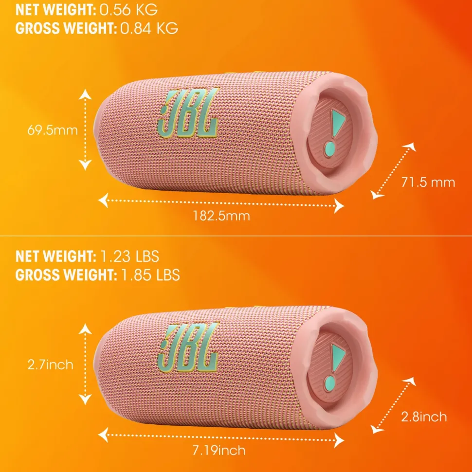 JBL Flip 7 Portabel trådlös högtalare Rosa