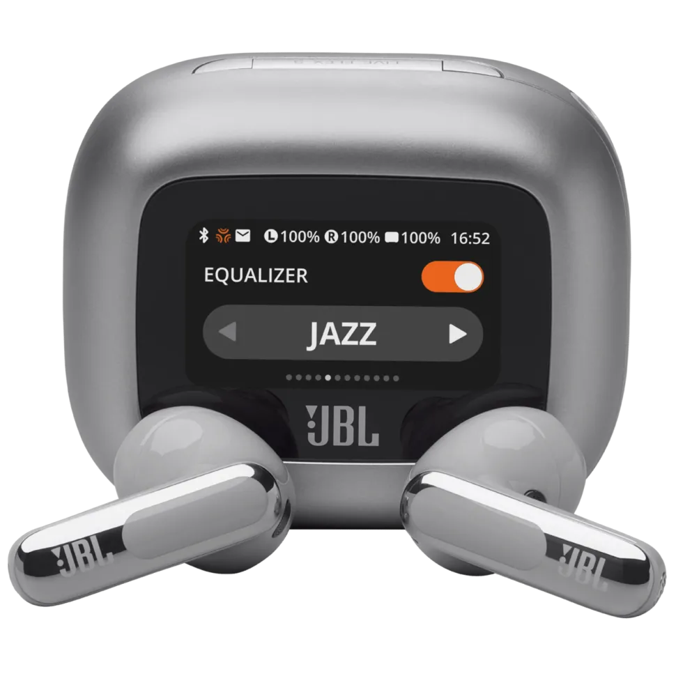 JBL Live Flex 3 Trådlösa hörlurar Silverfärgad