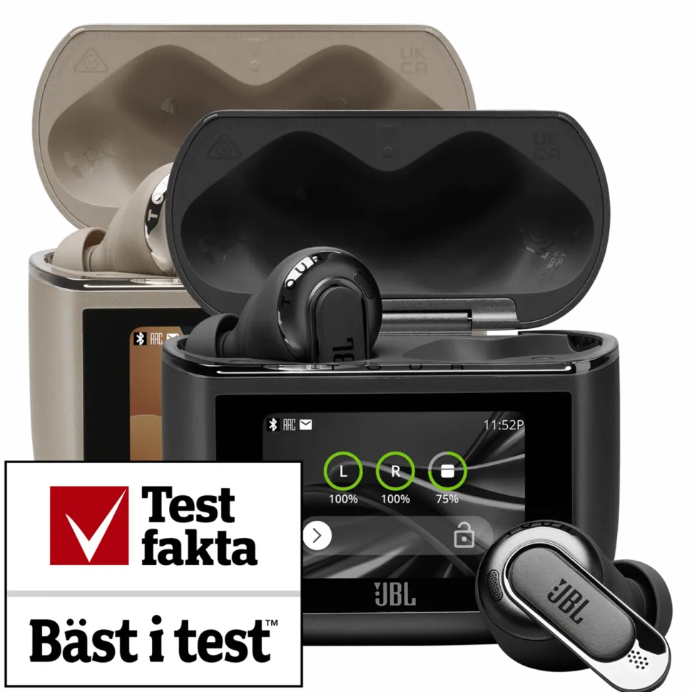JBL Tour Pro 3 trådlösa in-ear-hörlurar Svart