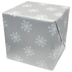 Julklappspapper Snöstjärnor
