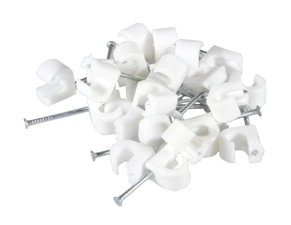 Kabelklammer för rund kabel 5-7 mm 20-pack