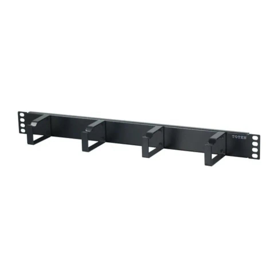 19"-kabelpanel Svart 1U