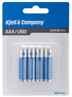 Kjell & Company AAA-batterier (LR03) 4-pack