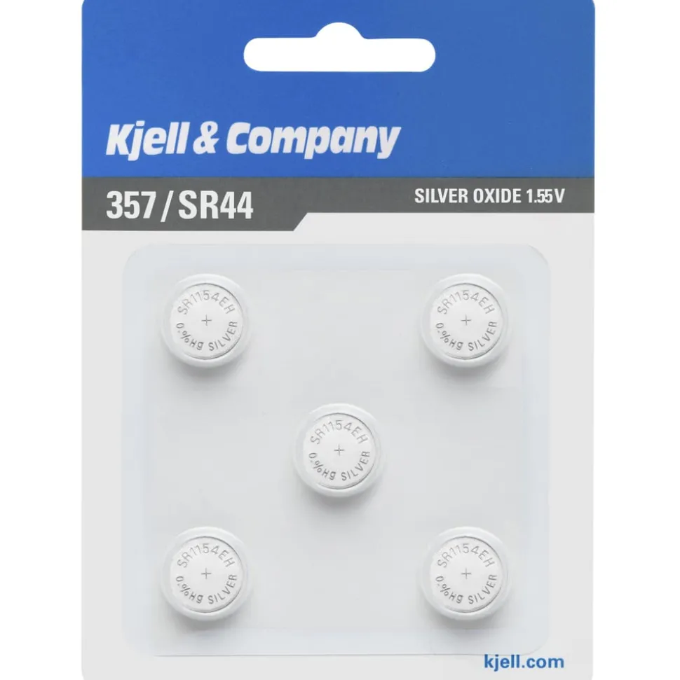 Kjell & Company Knappcellsbatteri SR44 (357) 5-pack