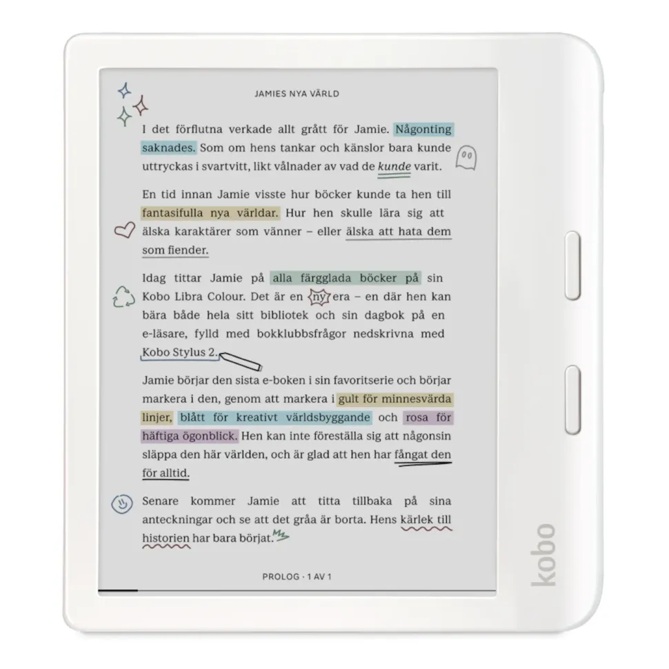 Kobo Libra Colour läsplatta 7" Vit