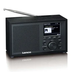 Lenco DAR-017BK DAB+ FM-radio med Bluetooth