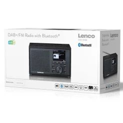 Lenco DAR-017BK DAB+ FM-radio med Bluetooth