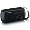 Lenco MCR-113BK FM-radio med dynamo- och solcellsladdning
