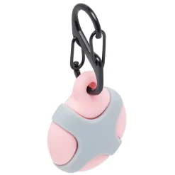 Linocell AirTag silikonfodral för djur Rosa/Grå