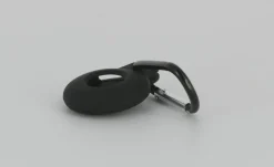 Linocell AirTag silikonfodral med karbinhake Svart