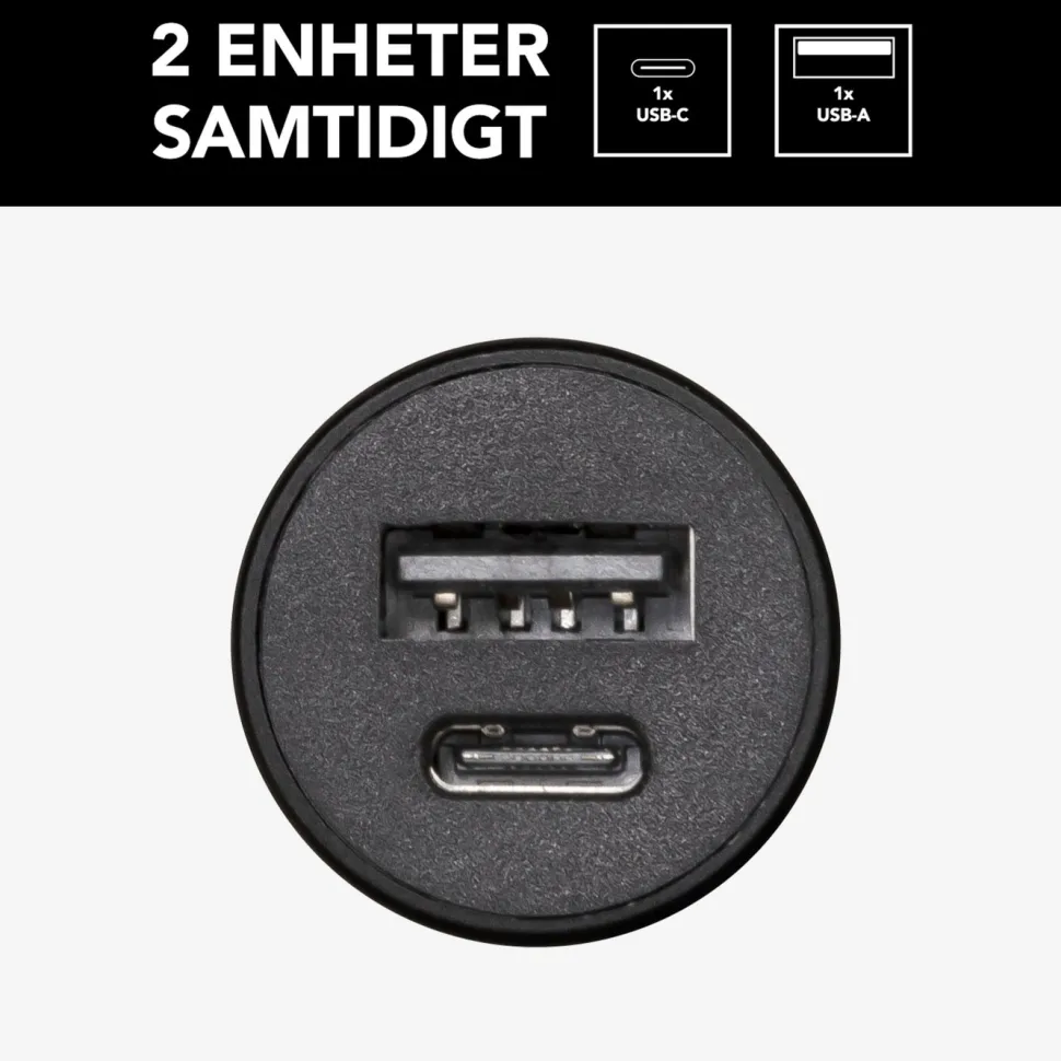 Linocell Billaddare med snabbladdning 30 W
