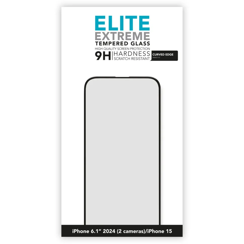 Linocell Elite Extreme Curved Skärmskydd för iPhone 16 och 15