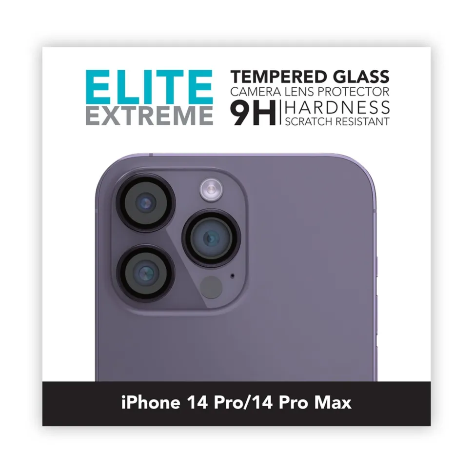 Linocell Elite Extreme Skydd för kameralinsen iPhone 14 Pro och Pro Max