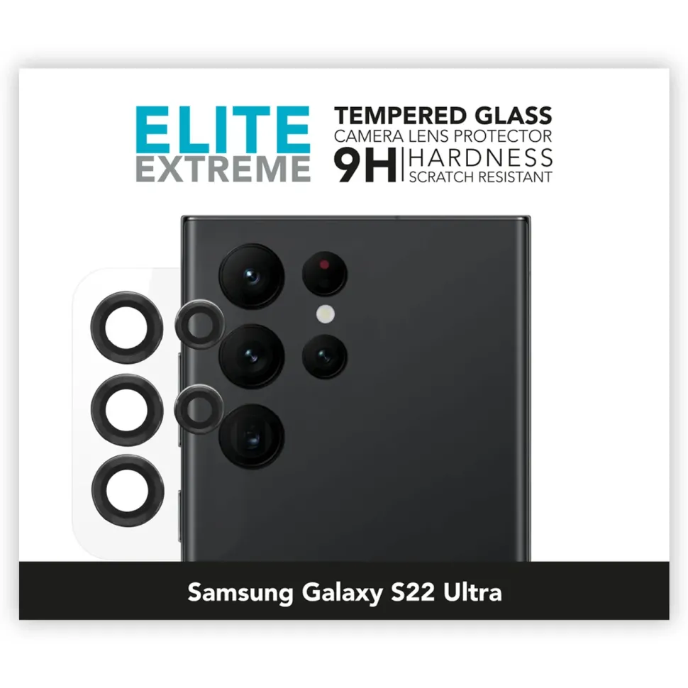 Linocell Elite Extreme Skydd för kameralinsen Galaxy S22 Ultra