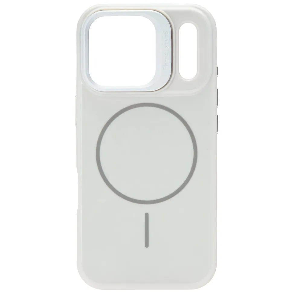 Linocell Flip Stand Case Mobilskal för iPhone 17 Pro Vit