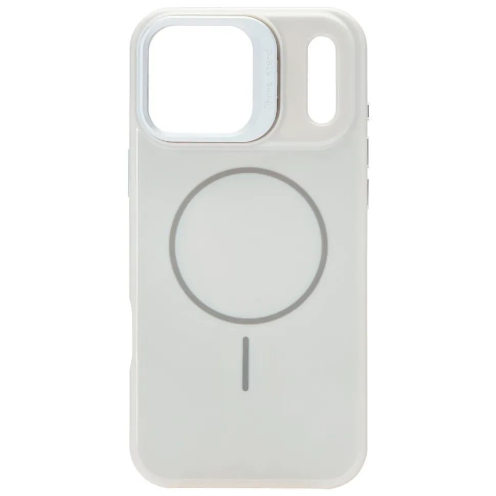 Linocell Flip Stand Case Mobilskal för iPhone 17 Pro Max Vit