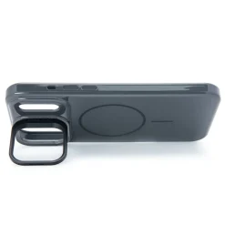Linocell Flip Stand Case Mobilskal för iPhone 17 Pro Max Svart
