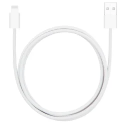 Linocell Flätad USB-A- till Lightning-kabel Vit 1 m