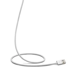 Linocell Flätad USB-A- till USB-C-kabel Vit 0,5 m