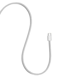 Linocell Flätad USB-A- till USB-C-kabel Vit 0,5 m