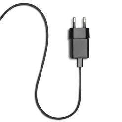 Linocell Flätad USB-C- till Lightning-kabel Svart 2 m