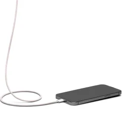 Linocell Flätad USB-C- till USB-C-kabel 60W Rosa 0,5
