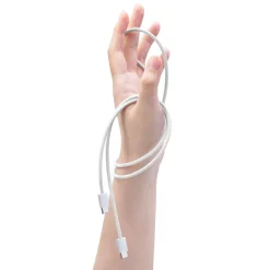 Linocell Flätad USB-C- till USB-C-kabel 240 W Vit 2m
