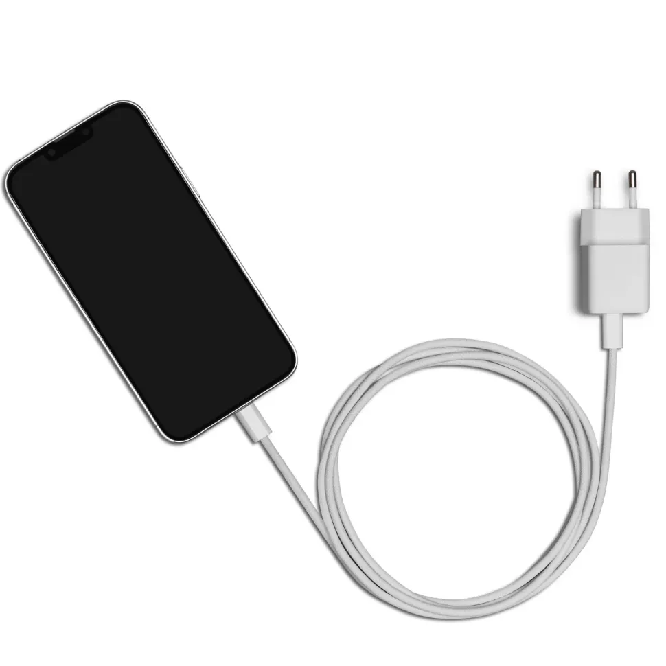 Linocell Flätad USB-C- till USB-C-kabel 60W Vit 0,5 m