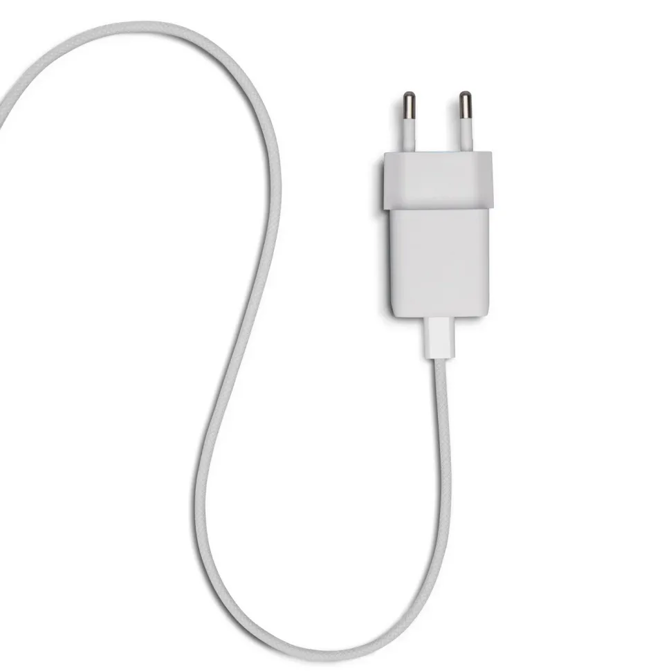 Linocell Flätad USB-C- till USB-C-kabel 60W Vit 0,5 m