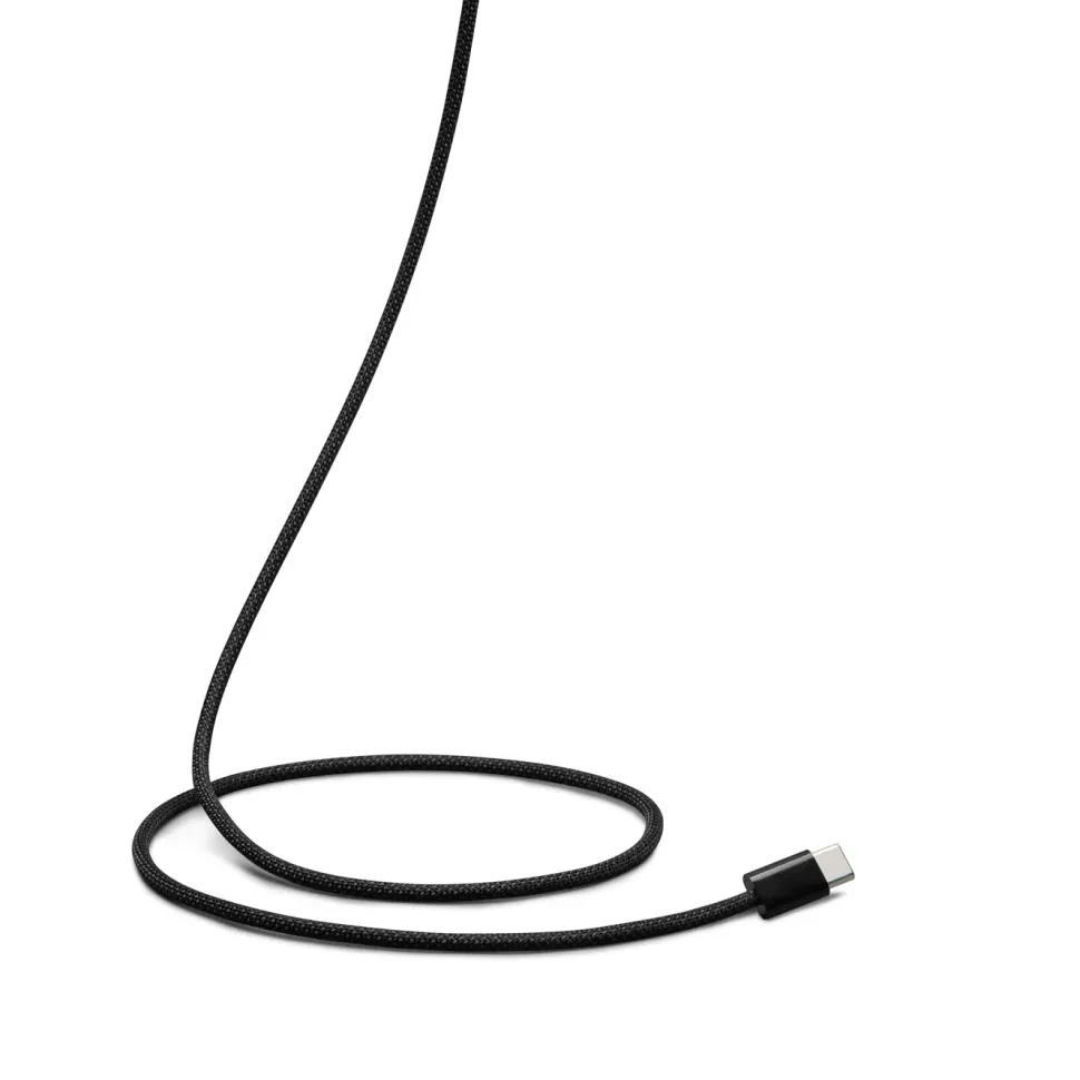 Linocell Flätad USB-C- till USB-C-kabel 240 W Svart 2m