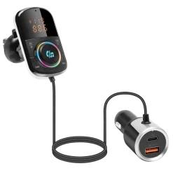 Linocell FM-sändare med Bluetooth och snabbladdning