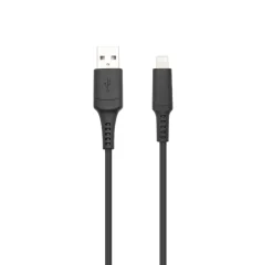 Linocell iPad- och iPhone-billaddare Lightning-kabel Svart