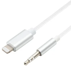Linocell Lightning till 3,5 mm-kabel 1 m Vit