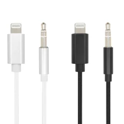 Linocell Lightning till 3,5 mm-kabel 1 m Svart