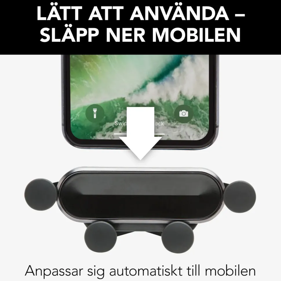 Linocell Mobilhållare med snabbfäste för vindruta